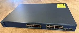 Cisco Catalyst 3560 Series WS-C3560-24PS-S  24 Port POE Switch CCNA CCNP  - Picture 1 of 3