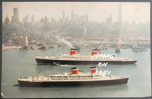 1951 NEW YORK, NY, SS UNITED STATES LINES SS AMERICA OCEAN LINER POSTCARD - Picture 1 of 2