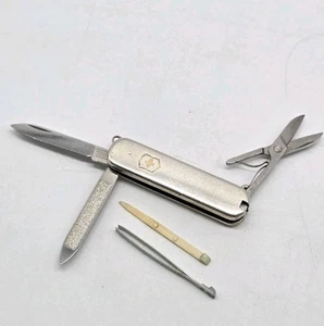 Tiffany & Co Sterling Silver & 18K Gold Victorinox Swiss Army Pocket Knife - Picture 1 of 9