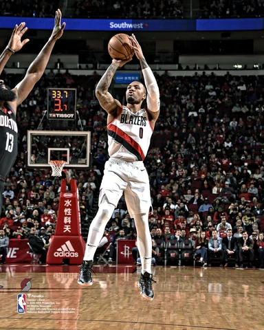 Damian Lillard Portland Trail Blazers Unsigned Shooting 8" x 10" Photo Cover