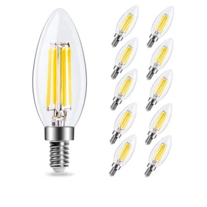 Lampadine led E14 6W lampatina a filamento candela oliva trasparente 5 10 pcs - Foto 1 di 14