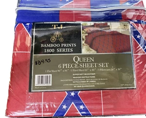 TJ Red Rebal Queen Sheet Set - Picture 1 of 3