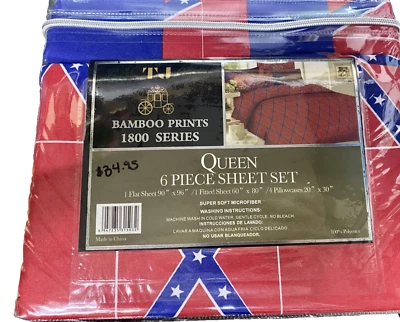 TJ Red Rebal Queen Sheet Set - Image 1 of 3