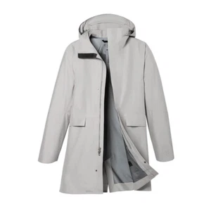 Viev Gore-Tex Dante Long Coat Parka Silver Gray Large Jacket GTX 3L Proshell - Picture 1 of 20