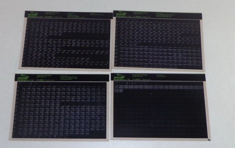 Catalogo Parti Di Ricambio Jaguar XJS Stand 08/1988 - Immagine 1 di 1