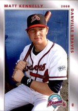 2008 Danville Braves Grandstand #14 Matt Kennelly Palmyra Western Australia Card