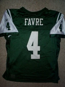($60) New York NY Jets BRETT FAVRE nfl Jersey Adult WOMEN'S/WOMENS (s-sm-small) - Picture 1 of 4