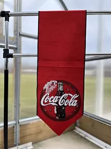 Coca-Cola Woven Table Runner With Logo On Each End. (6ft X 13 Inches) - Picture 1 of 5