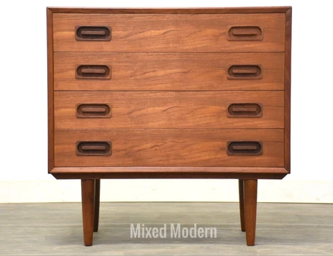 Danish Modern Teak Dresser Chest by Dyrlund Mid Century Cover