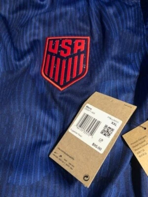 USMNT United States 2023 Away Blue Mens Soccer Jersey Shirt Kit Nike 2XL XXL USA - Image 1 of 4