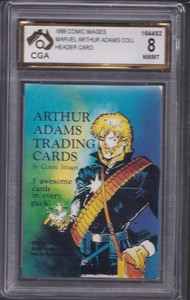 1989 Marvel Comic Images Arthur Adams #NNO Header - CGA 8 NM/MT