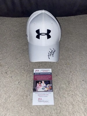 SOMBRERO NUEVO FIRMADO POR MICHAEL PHELPS AUTOGRAFIADO LOGOTIPO UNDER ARMOUR CERTIFICADO DE AUTENTICIDAD JSA Foto 1 de 4