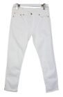 Levi's 511 Hommes Jeans W30 L30 Slim Fit Braguette Zip Blanc Jeans