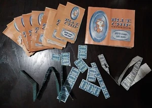 65 Vintage Blue Chip Stamps 8 FULL STAMPED BOOKS SEE ALL PICTURES FOR DETAILS  - Picture 1 of 6