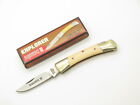 Vintage 80s 11-393 Explorer Seizo Imai Seki Japan 3.37" Micarta Lockback Knife