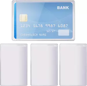 Transparent Credit Card Sleeves,20Pcs Credit Card Holder Sleeve Clear Waterproof - Picture 1 of 12