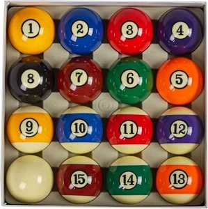 Billiard Pool Ball Set,2-1/4" Regulation Size & Weight Full 16 Resin Balls - Picture 1 of 2