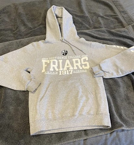 Providence College Friars Champion Eco Fleece Hoodie Men’s Size XS Cross Gray Cover