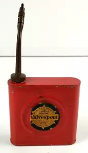 Distributore olio spremitrice Valvespout metallo rosso Inghilterra B282 - Foto 1 di 6