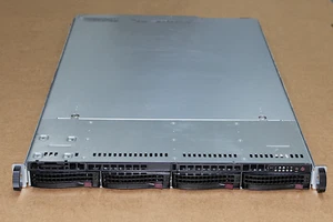 SuperMicro 6018U X10DRU-I+ 4-Bay 2x E5-2690v4 64Gb 1U Server FREENAS/UNRAID - Picture 1 of 5