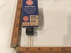 1 NOS Vintage UTC audio TRANSFORMER MNF-30 30 kHz Telemetering Band Pass Filter - Picture 1 of 3