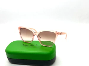 KATE SPAD AMIYAH/G/S 733M2 CRYSTAL PEACH SQUARE Sunglasses 56-17-140MM GRADIENT - Picture 1 of 4