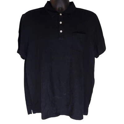 Michael Kors Polo Shirt Classic Fit Short Sleeve Casual Black Mens XL - Image 1 of 4