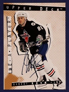 Autógrafos Be A Player 1994-95 #66 Robert Kron/2400 firmados - Imagen 1 de 2