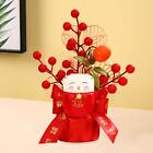 Flower Blessing Bucket Crafts for Living Room Birthday China Spring Festival