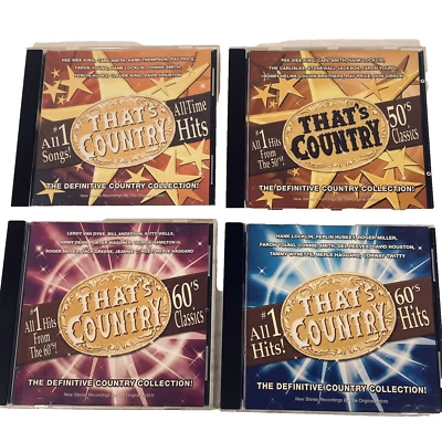 THAT'S COUNTRY - 50's - 60's - 70's - (TRACKLIST BELOW)- ORIG. ARTISTS  4 CD'S Foto 1 de 4