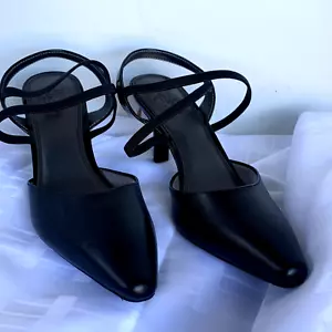Life Stride Soft System Women Dress Heel Strappy Pumps Shoes Size 10M Black - Picture 1 of 9
