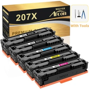 5 toners XXL pour HP 207X Color LaserJet Pro MFP M255dw/nw M283fdw M283fdn M282nw - Photo 1/6