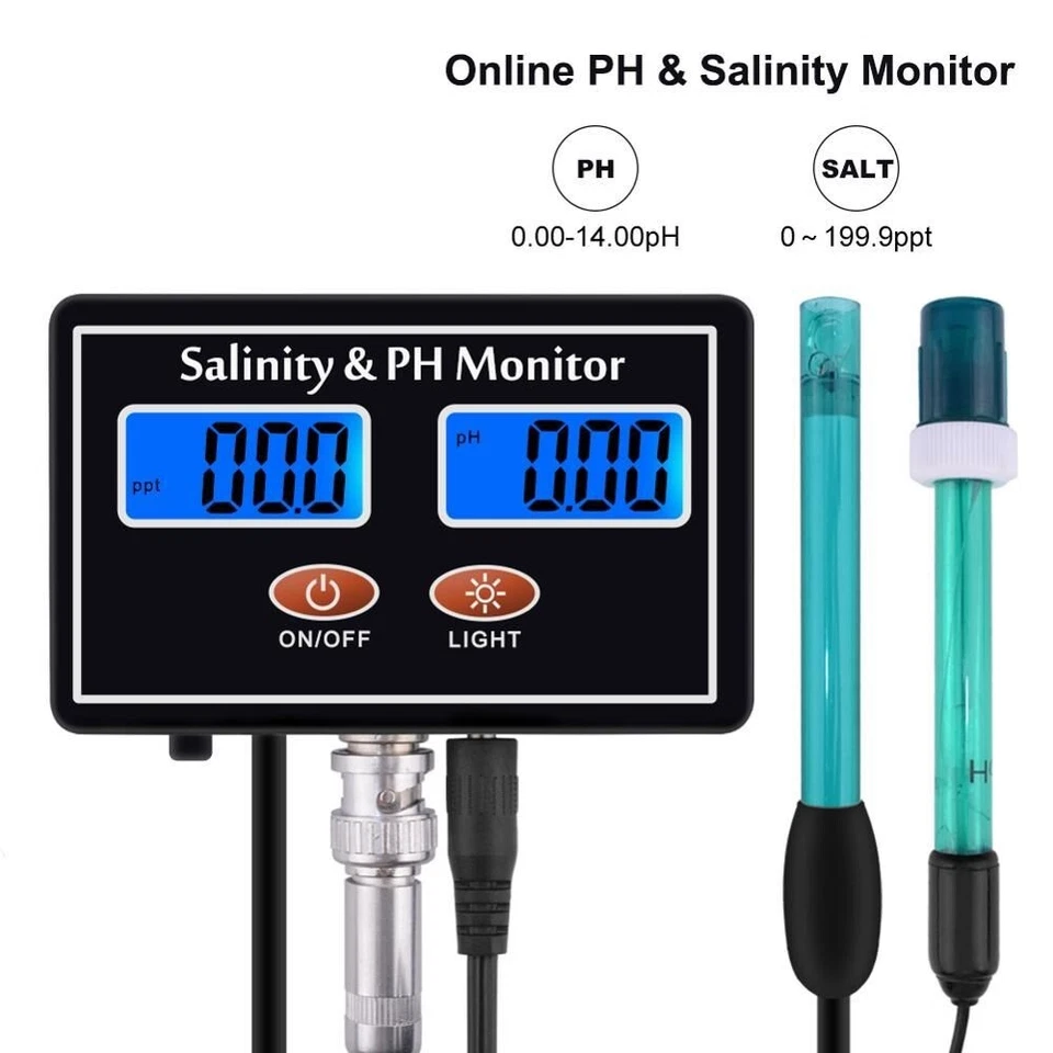 Salt Tester Salinity Monitor Aquarium Water Meter Seawater Pool Spa Fish Pond - Image 1 of 4