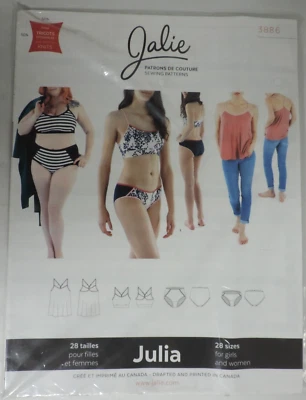 Jalie Sewing Pattern #3886 Bralette/Panties/Camisole Girls/Women Uncut - Image 1 of 4