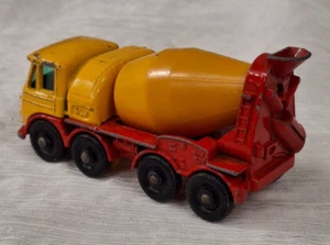 VINTAGE MATCHBOX NO. 21 FODEN CONCRETE CEMENT TRUCK CONSTRUCTION YELLOW ORANGE - Picture 1 of 6
