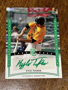 KYLE TUCKER 2014 Leaf Perfect Game Green Ink AUTOGRAPH #03/10 Astros CUBS - Picture 1 of 4