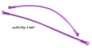 2 LEGO Technic Medium Lavender Hose Flexible Tube 21 with Studs Zipline (27965) - Picture 1 of 2