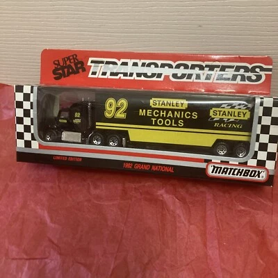 Matchbox Super Star Transporters #92 STANLEY Racing 1992 Ford Aeromax CY109 - Image 1 of 4