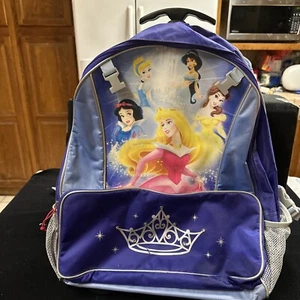 Disney Princess 12" Rollrucksack (mit den 5 Prinzessinnen), lila & blau - Bild 1 von 11
