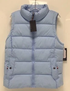 Tommy Hilfiger Women’s Quilted Puffer Vest In Cerulean Size Medium - Picture 1 of 3