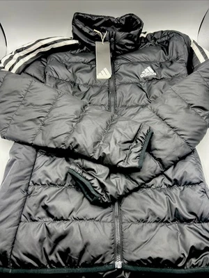 Adidas Ess Down Jacket Women's Size S Black Zip Up Jacket GH4593 New with Tags - Image 1 of 3
