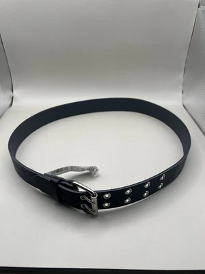 Cinturón negro con detalles plateados niñas XL Foto 1 de 3