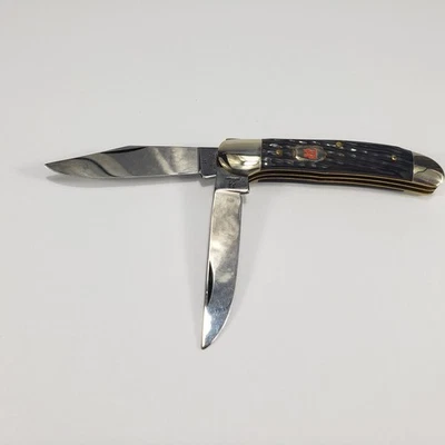 Винтажный нож Robi Klaas Kissing Crane модель 25 Stag Copperhead с 2 лезвиями - Изображение 1 из 4