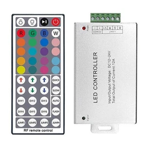 DC 12V 24A RGB Controller With 44 Key RF Wireless Remote For 5050 3528 LED Strip - Picture 1 of 12