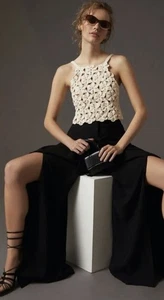 PANTALONES ENVOLVENTES Anthropologie MARGO BARIDON HABANERO PALAZZO Blanco Talla XL NUEVOS CON ETIQUETAS - Imagen 1 de 10