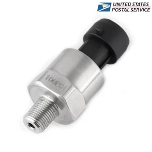 100PSI 5V Car Automobile Electric Gauge Meter Sender Oil Fuel Pressure Sensor US - Picture 1 of 8
