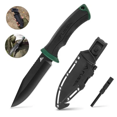 FLISSA 12.3 cm Fixed Blade Knife with Sheath Whistle & Fire Starter included - image 1 of 4