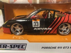 Jada Toys Porsche 911 Turbo 997 Advan Hyper Spec/W Upgraded Silver/chrome Rims - Picture 1 of 15