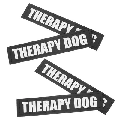  2 pares de pegatinas para arneses para perros chaleco parches reflectantes - Imagen 1 de 4