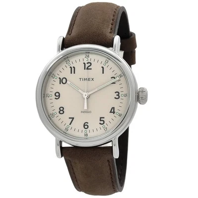 Timex Easy Reader Main Line Quartz Cream Dial Men's Watch TW2V27800 - Image 1 of 3